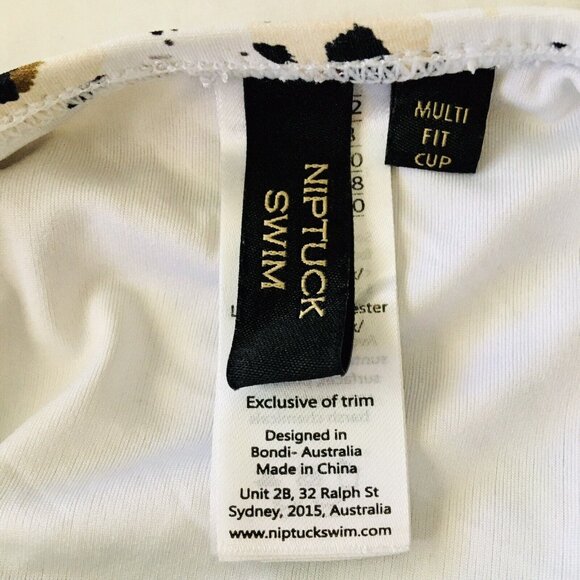 NIP TUCK Joanne Le opard Twist Front One Piece Swimsuit Tummy Control Size 8 - Picture 6 of 11